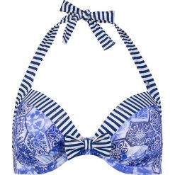Biustonosz bikini w kolorze niebieskim. Niebieskie biustonosze marki Short Stories, z materiału. W wyprzedaży za 130,95 zł.
