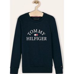 Tommy Hilfiger - Bluza dziecięca 128-176 cm. Zielone bluzy chłopięce TOMMY HILFIGER, z nadrukiem, z elastanu, bez rękawów, bez kaptura. W wyprzedaży za 199,90 zł.