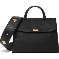 TOREBKA W.KRUK (MINI TOTE). Czarne torebki worki damskie marki W.KRUK, w paski, z bawełny. Za 1790,00 zł.