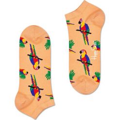Happy Socks - Stopki Parrot. Żółte skarpetki męskie Happy Socks, bez wzorów, z elastanu. W wyprzedaży za 27,90 zł.
