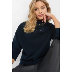 Sweter z perełkami. Niebieskie bez kategorii Orsay, s, z poliesteru. Za 119,99 zł.