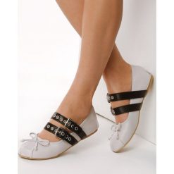 Szare Balerinki Pamela. Szare baleriny damskie Multu, bez wzorów, bez obcasa. Za 29,99 zł.