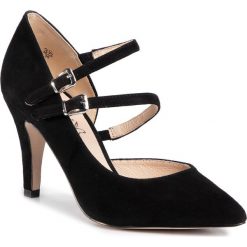 Szpilki CAPRICE - 9-24402-24 Black Suede 904. Czarne półbuty damskie Caprice, bez wzorów, z zamszu, bez obcasa, na obcasie, bez zapięcia. W wyprzedaży za 179,00 zł.