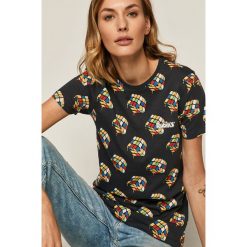 Medicine - T-shirt Summer Fest. Czarne bluzki damskie MEDICINE, s, bez wzorów, z bawełny, z okrągłym kołnierzem. W wyprzedaży za 54,90 zł.