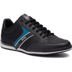 Sneakersy BOSS - Saturn 50414731 10220040 01 Black 004. Czarne sneakersy męskie Boss, na co dzień, bez wzorów, ze skóry ekologicznej, bez zapięcia. Za 749,00 zł.