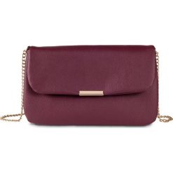 Torebka bonprix bordowo-srebrny kolor. Czerwone torebki klasyczne damskie bonprix, w paski, eleganckie, małe, bez dodatków. Za 32,99 zł.