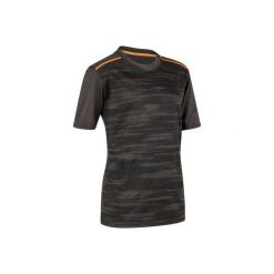Koszulka Gym Energy. Szare bluzki dziewczęce DOMYOS, z nadrukiem. W wyprzedaży za 15,99 zł.