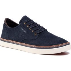 Tenisówki GANT - Prepville 21633878 Marine G69. Niebieskie półbuty męskie GANT, na co dzień, bez wzorów, ze skóry, marine, bez zapięcia. Za 429,00 zł.