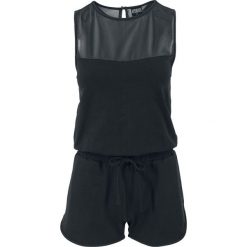 Kombinezony damskie: Urban Classics Ladies Tech Mesh Hot Jumpsuit Kombinezon czarny