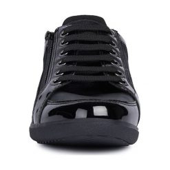 Geox - Buty. Czarne buty sportowe damskie Geox, bez wzorów, z gumy, sportowe. Za 349,90 zł.