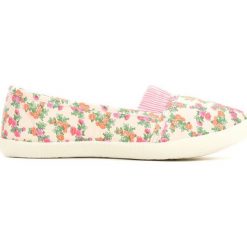Beżowe Balerinki Minor Flower. Brązowe baleriny dziewczęce Born2be, bez wzorów, z materiału, bez obcasa, na płaskiej podeszwie. Za 24,99 zł.