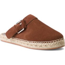 Espadryle WEEKEND MAXMARA - Pagine 55210584600 Cuoio 001. Pomarańczowe espadryle damskie Weekend Max Mara, bez wzorów, ze skóry, bez obcasa. W wyprzedaży za 359,00 zł.
