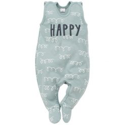 Pinokio Śpioszki Dziecięce Happy Llama 74 Zielone. Zielone śpiochy niemowlęce Pinokio, bez wzorów, z bawełny. Za 45,00 zł.