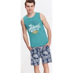T-shirty męskie z nadrukiem: T-SHIRT MĘSKI BEZ RĘKAWÓW Z NADRUKIEM