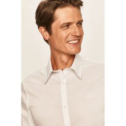 Guess Jeans - Koszula. Białe koszule męskie Guess Jeans, s, z aplikacjami, z bawełny, klasyczne, z klasycznym kołnierzykiem, z długim rękawem. Za 299,90 zł.