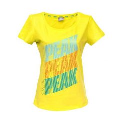 T-shirty damskie: PEAK T-shirt damski F652348 L żółty (63631)