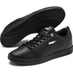 Puma Smash Wns v2 L Black 42. Czarne buty sportowe damskie Puma, bez wzorów, ze skóry, eleganckie, tenisowe. W wyprzedaży za 169,00 zł.