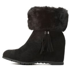 Vices Buty Za Kostkę Damskie 41 Czarne. Czarne koturny damskie marki vices, bez obcasa, na koturnie, bez zapięcia. W wyprzedaży za 113,00 zł.