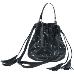 Jawbreaker Astrology Bag Torebka - Handbag czarny. Czarne torebki klasyczne damskie marki Jawbreaker, z nadrukiem, z nadrukiem, z frędzlami. Za 164,90 zł.
