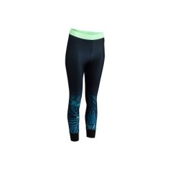 Legginsy 7/8 fitness 500. Czarne legginsy damskie do fitnessu DOMYOS, l. W wyprzedaży za 44,99 zł.