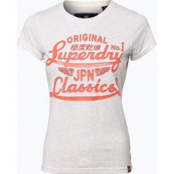 Superdry - T-shirt damski, szary. Szare t-shirty damskie Superdry, l, z nadrukiem. Za 69,95 zł.
