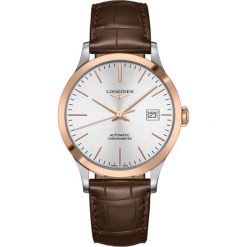 LONGINES Record L2.821.5.72.2. Szare zegarki męskie LONGINES, złote. Za 12370,00 zł.