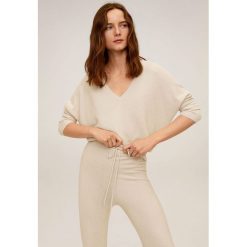 Mango - Sweter Milano. Szare swetry damskie Mango, s, bez wzorów, z bawełny, bez rękawów, bez kaptura. Za 119,90 zł.
