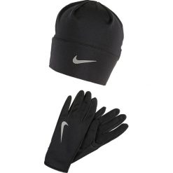 Rękawiczki damskie: Nike Performance WOMENS RUN DRY HAT AND GLOVE SET Rękawiczki pięciopalcowe black/black/silver