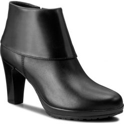 Botki TAMARIS - 1-25460-29 Black 001. Czarne botki damskie na obcasie marki Tamaris, z polaru. W wyprzedaży za 209,00 zł.