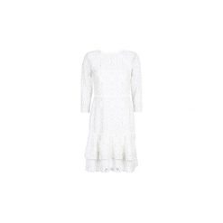 Sukienki krótkie Lauren Ralph Lauren LONG SLEEVE-LACE DAY DRESS. Białe sukienki damskie Lauren Ralph Lauren, bez wzorów, bez kołnierzyka, z krótkim rękawem, krótkie, mini. Za 1009,00 zł.