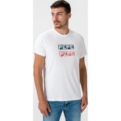 Pepe Jeans Sid Koszulka Biały. Białe podkoszulki męskie Pepe Jeans, m, z nadrukiem, z bawełny, z krótkim rękawem. Za 180,95 zł.
