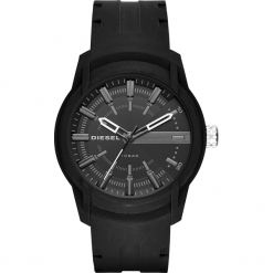 Zegarek DIESEL - Armbar Silicone DZ1830 Black/Black. Czarne zegarki męskie Diesel. Za 379,00 zł.