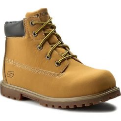 Trapery SKECHERS - Mitigate 93163L/WTN Wheat. Pomarańczowe kozaki dziewczęce marki Skechers. W wyprzedaży za 169,00 zł.