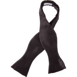 Mucha czarna wiązana. Czarne muszki męskie marki LANCERTO, na ślub cywilny, z bawełny, eleganckie. Za 89,90 zł.