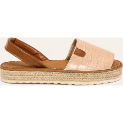 Answear - Espadryle Guapissima. Różowe espadryle damskie ANSWEAR, bez wzorów, ze skóry ekologicznej, bez obcasa, na obcasie. W wyprzedaży za 69,90 zł.
