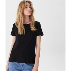 T-shirt z bawełny organicznej - Czarny. Czarne t-shirty damskie House, s, bez wzorów, z bawełny, bez kołnierzyka. Za 29,99 zł.