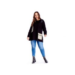 Sweter z ozdobnymi aplikacjami. Czarne swetry damskie Bird, xl, z aplikacjami, bez rękawów, bez kaptura. Za 297,00 zł.