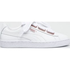 Puma - Buty Basket Heart Leather. Szare buty sportowe damskie marki Puma, z materiału. W wyprzedaży za 349,90 zł.