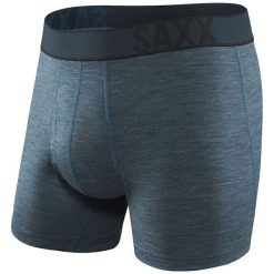 SAXX Męskie bokserki Black owca Bokserki Brief Fly Blue Ht (rozmiar S). Niebieskie slipy męskie termoaktywne Saxx, bez wzorów. W wyprzedaży za 140,00 zł.
