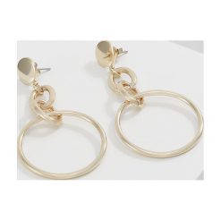 Biżuteria i zegarki: Whistles STATEMENT CHAIN DROP HOOP EARRINGS Kolczyki goldcoloured