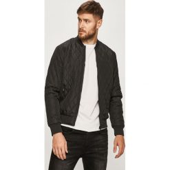 Brave Soul - Kurtka bomber. Czarne płaszcze męskie Brave Soul, s, bez wzorów, z poliesteru, krótkie, bez kaptura. Za 179,90 zł.