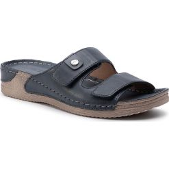 Klapki LASOCKI - ARC-2128-06 Dk Blue. Niebieskie klapki damskie Lasocki, bez wzorów, ze skóry, bez obcasa. Za 119,99 zł.
