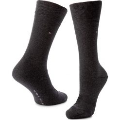 Zestaw 2 par wysokich skarpet damskich TOMMY HILFIGER - 371111 Anthracite Melange 030. Szare skarpetki damskie TOMMY HILFIGER, bez wzorów, z elastanu. W wyprzedaży za 49,00 zł.