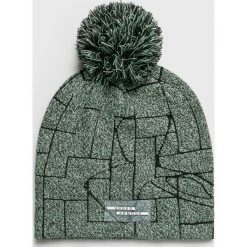 Under Armour - Czapka. Szare czapki damskie marki Under Armour, na zimę, z dzianiny. W wyprzedaży za 79,90 zł.