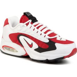 Buty NIKE - Air Max Triax CD2053 101 White/Gym Red/Black/Soar. Białe półbuty damskie Nike, na co dzień, bez wzorów, ze skóry ekologicznej, bez obcasa, bez zapięcia. W wyprzedaży za 479,00 zł.