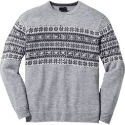 Swetry klasyczne męskie: Sweter norweski Regular Fit bonprix jasnoszary melanż