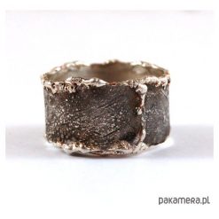 Srebro...męska obrączka. Szare obrączki Pakamera, srebrne. Za 178,00 zł.