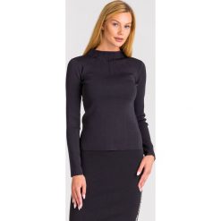 SWETER PINKO. Czarne swetry damskie Pinko, s, bez wzorów, z materiału, bez rękawów, bez kaptura. Za 729,00 zł.