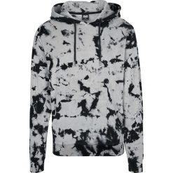 Urban Classics Velvet Tie Dye Hoody Bluza z kapturem czarny/szary. Czarne bejsbolówki męskie Urban Classics, l, z kapturem. Za 164,90 zł.