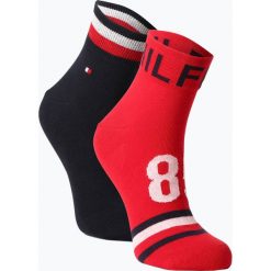 Tommy Hilfiger - Skarpety męskie pakowane po 2 szt., czerwony. Czarne skarpetki męskie marki TOMMY HILFIGER, z bawełny. Za 49,95 zł.